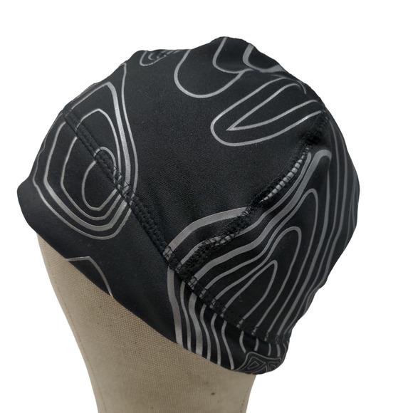 Nathan Men's Beanie Hat Black Size OS Polymer Spandex Blend Geometric - Picture 1 of 8